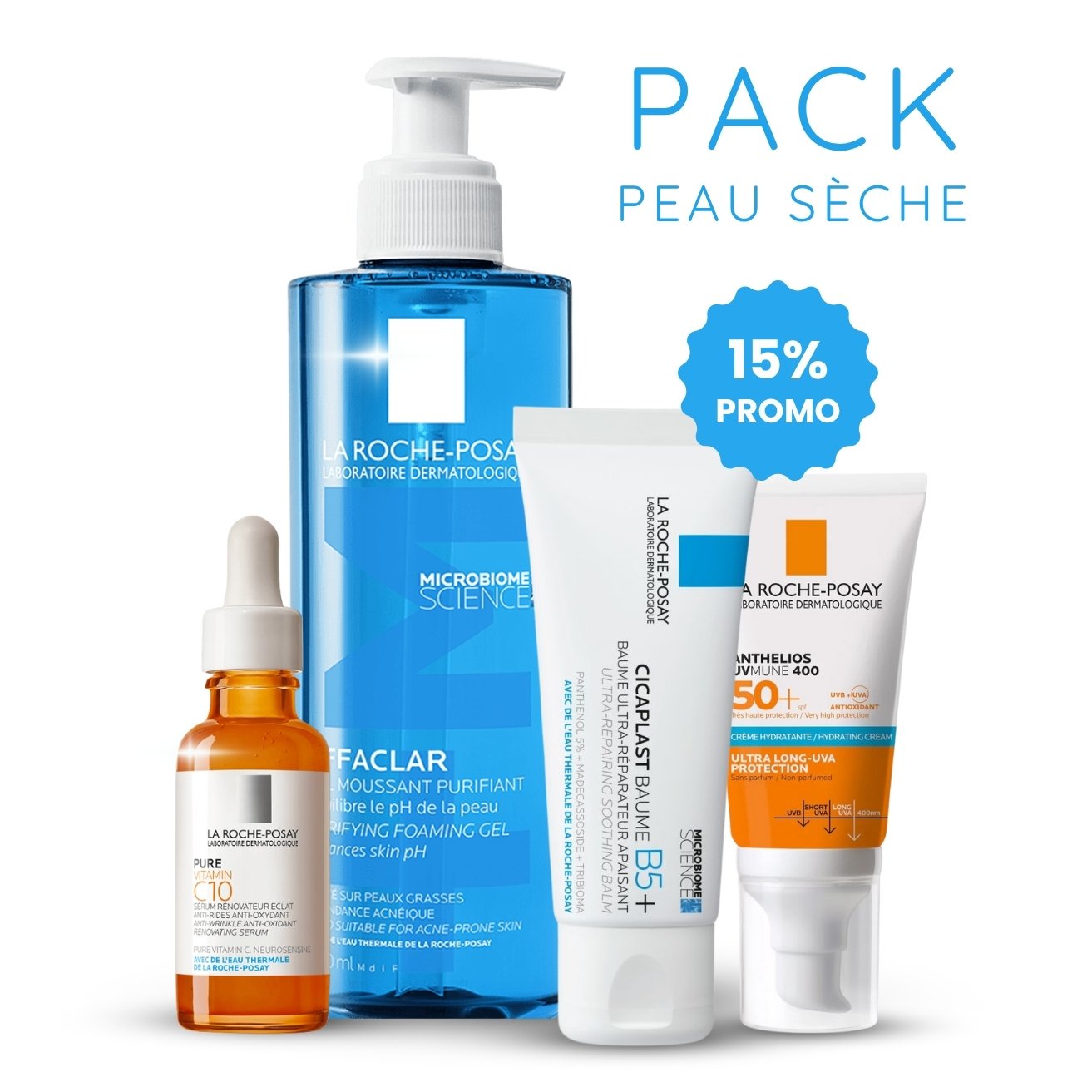 pack peau grasse – routine purifiante & protection ( 15%)
